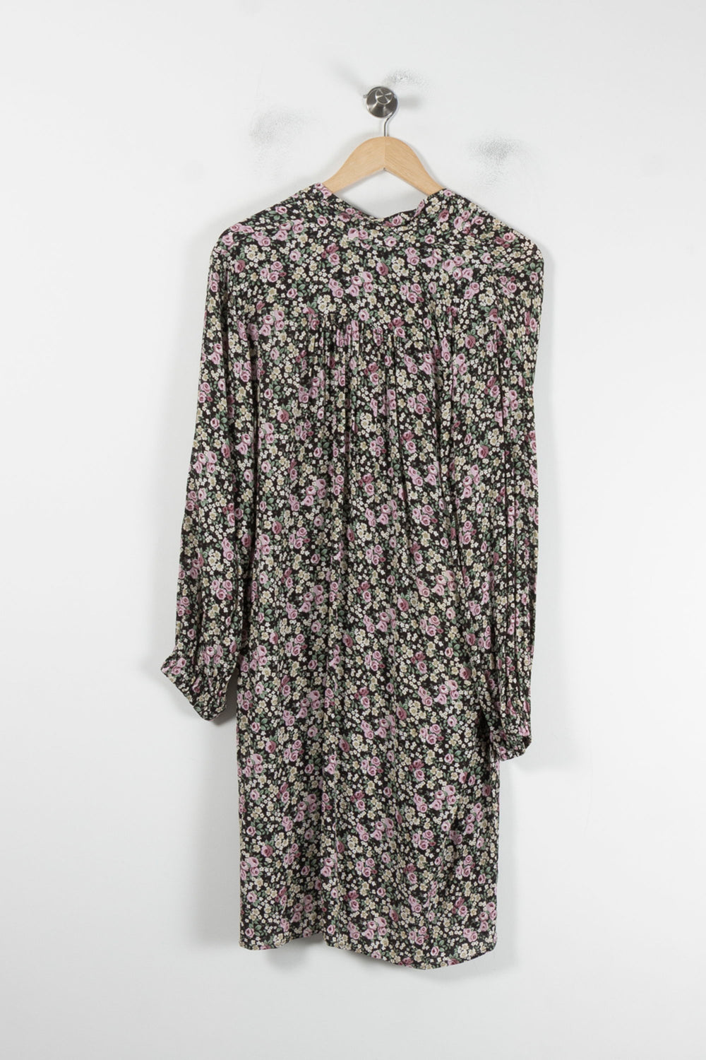 Robe Fleurie Noire et Rose - Taille M/38 de la marque Weill | PARAD87048 - Vendu par Paradigme - Image 2