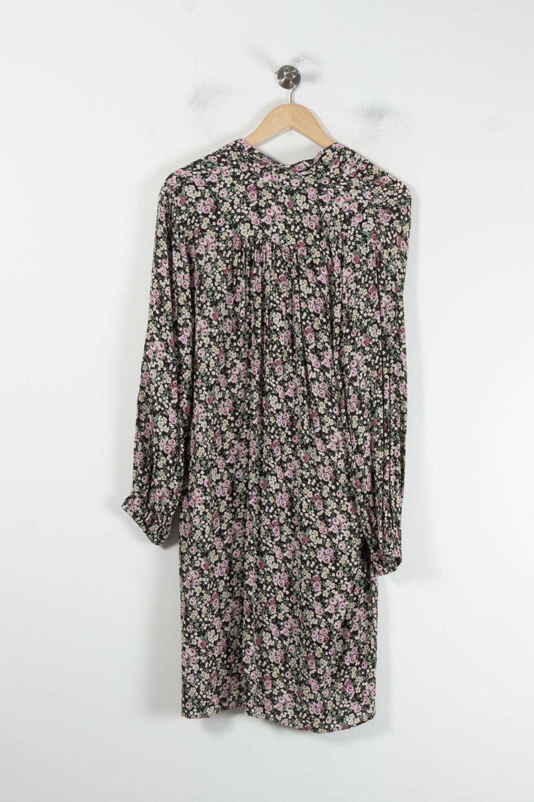 Robe Fleurie Noire et Rose - Taille M/38 de la marque Weill | PARAD87048 - Vendu par Paradigme - Image 2