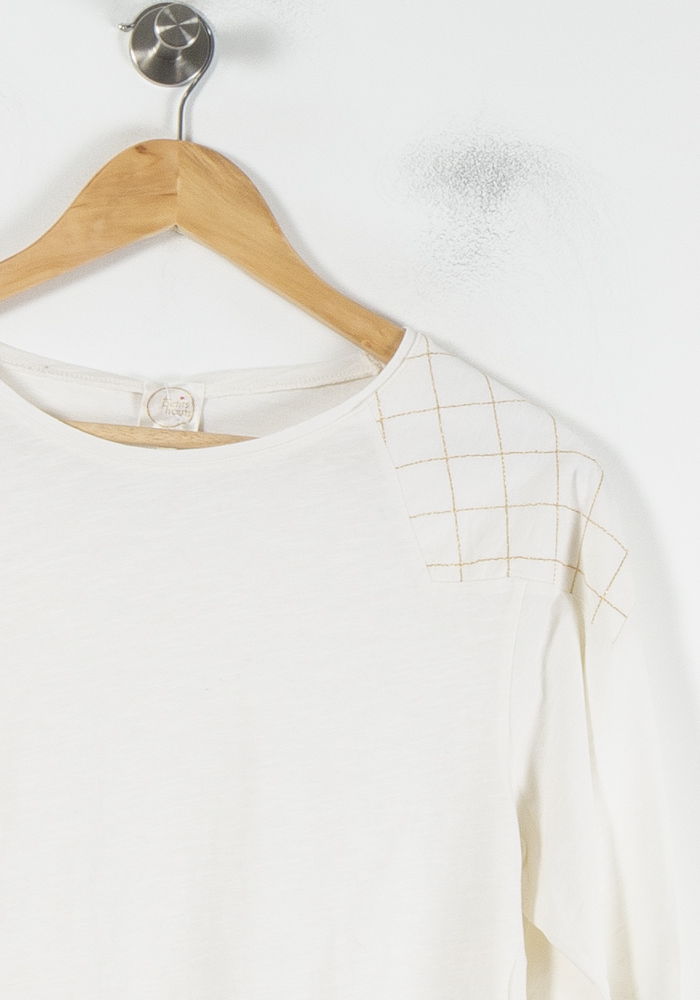 Tee-shirt Manches Longues Blanc - Taille XS/34 de la marque Des petits hauts | PARAD87052 - Vendu par Paradigme - Image 3