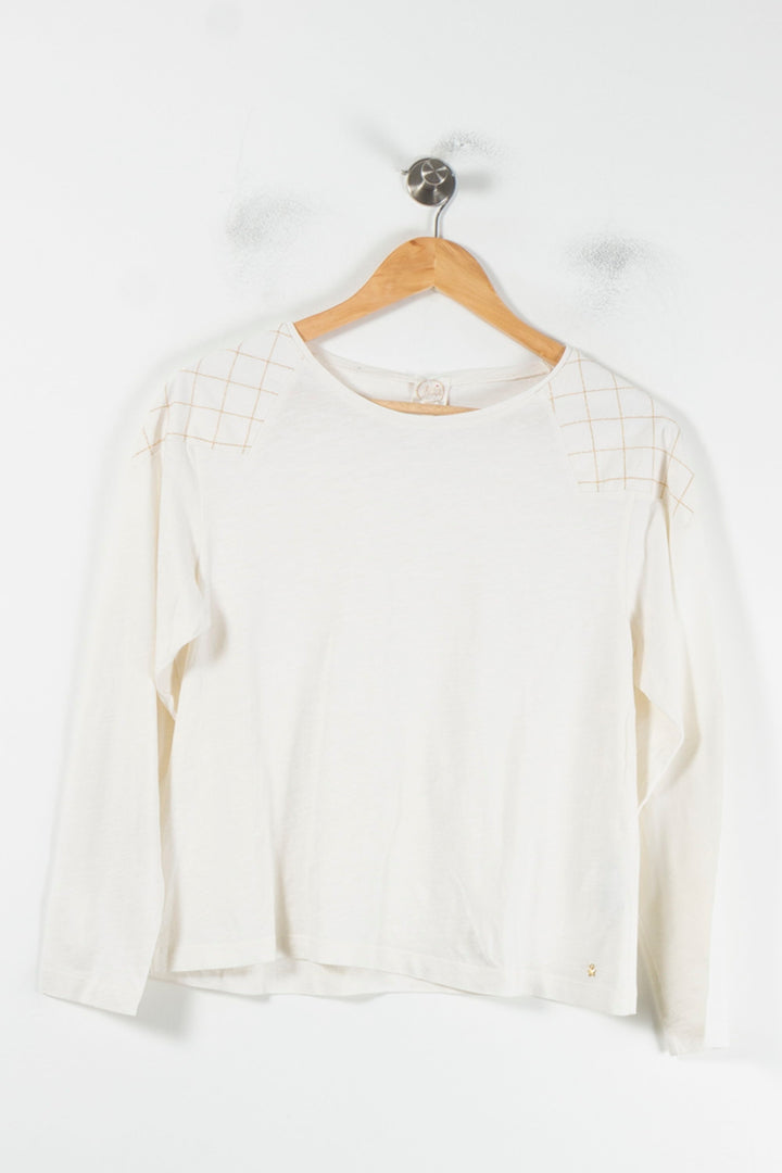 Tee-shirt Manches Longues Blanc - Taille XS/34 de la marque Des petits hauts | PARAD87052 - Vendu par Paradigme - Image 2