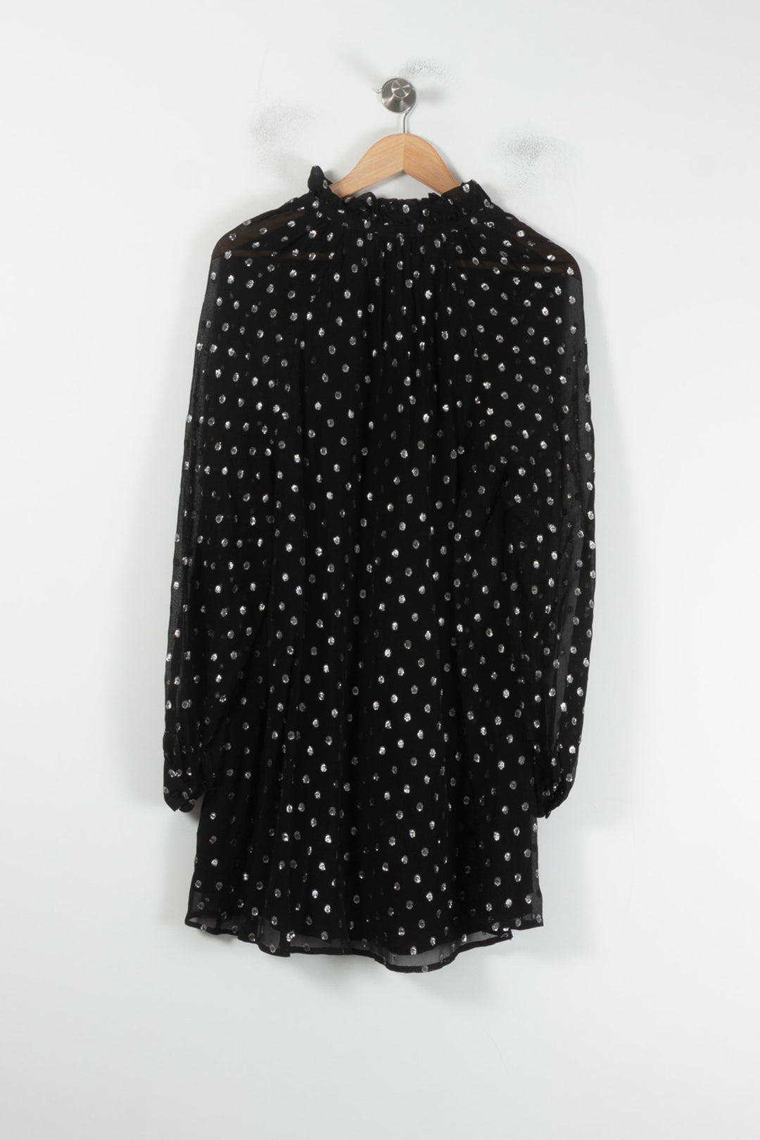 Robe Courte Noire et Argentée - Taille S/36 de la marque Claudie Pierlot | PARAD87055 - Vendu par Paradigme - Image 4