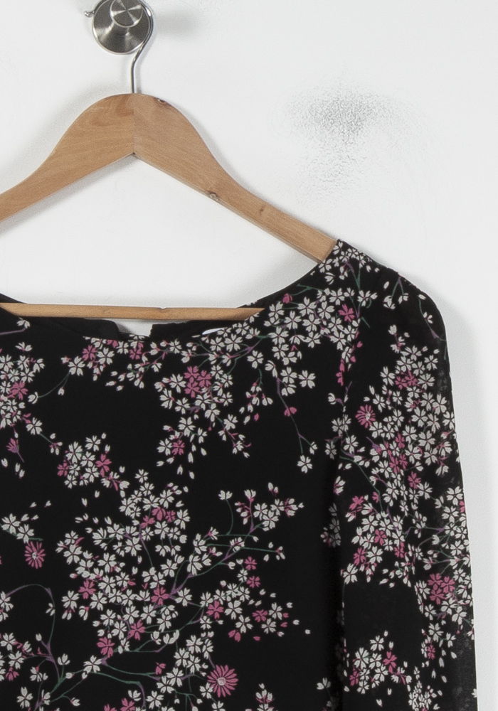 Robe Fleurie Noire - Taille S/36 de la marque Claudie Pierlot | PARAD87057 - Vendu par Paradigme - Image 3