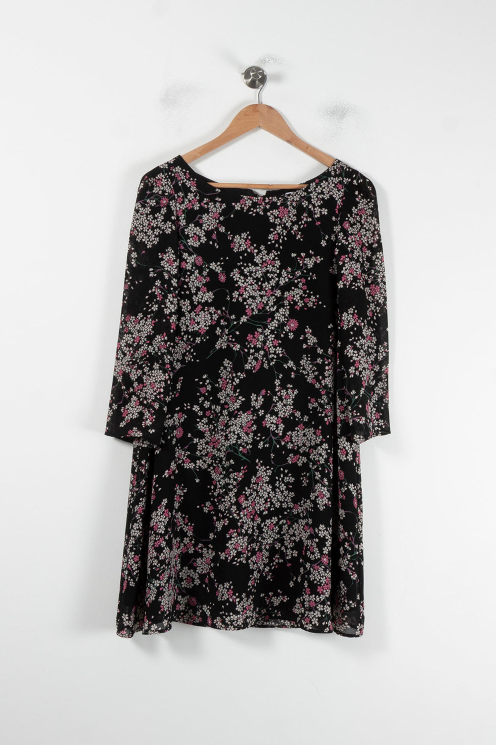 Robe Fleurie Noire - Taille S/36 de la marque Claudie Pierlot | PARAD87057 - Vendu par Paradigme - Image 2