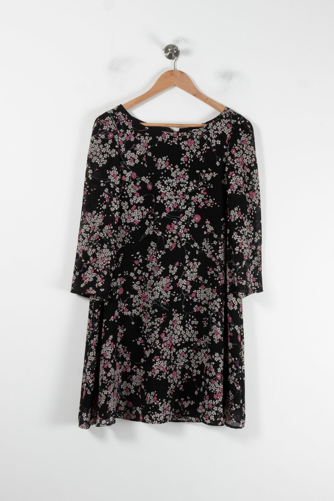 Robe Fleurie Noire - Taille S/36 de la marque Claudie Pierlot | PARAD87057 - Vendu par Paradigme - Image 2