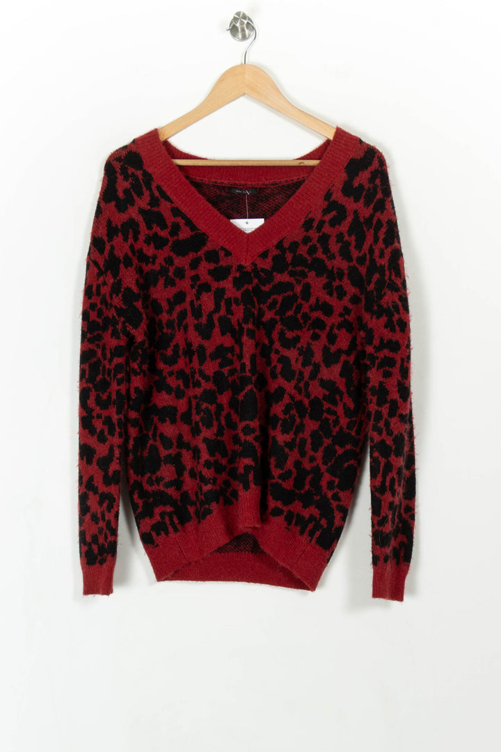 Pull Rouge et Noir - Taille L/40 de la marque IKKS | PARAD87061 - Vendu par Paradigme - Image 2