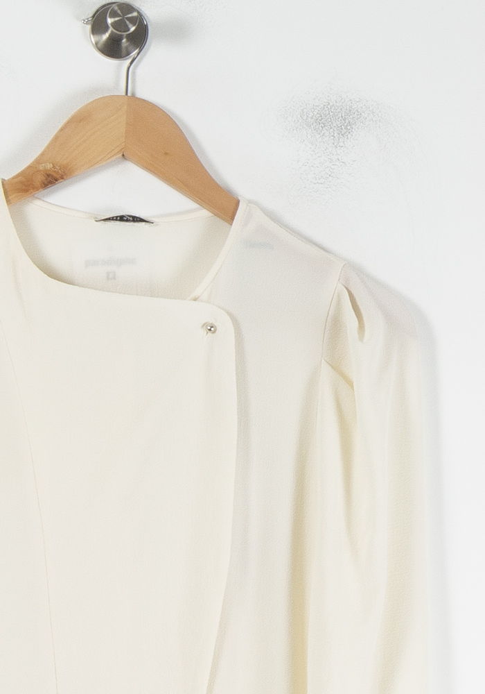 Robe Midi Beige et Noire - Taille S/36 de la marque IKKS | PARAD87062 - Vendu par Paradigme - Image 3