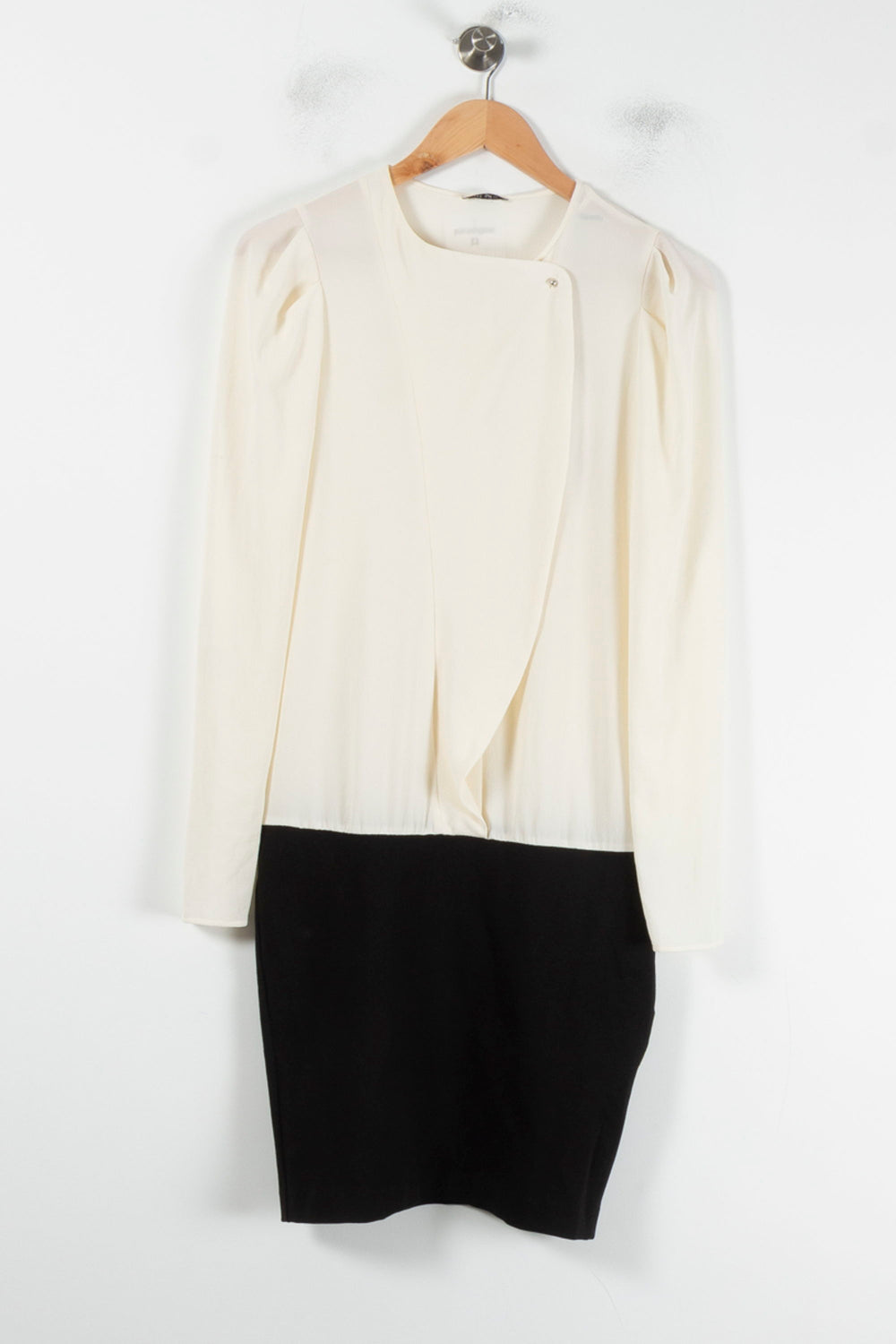 Robe Midi Beige et Noire - Taille S/36 de la marque IKKS | PARAD87062 - Vendu par Paradigme - Image 2