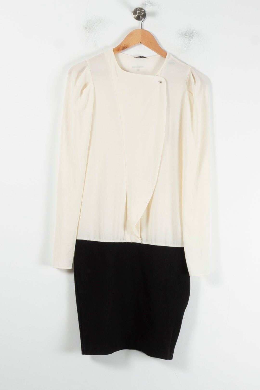 Robe Midi Beige et Noire - Taille S/36 de la marque IKKS | PARAD87062 - Vendu par Paradigme - Image 2