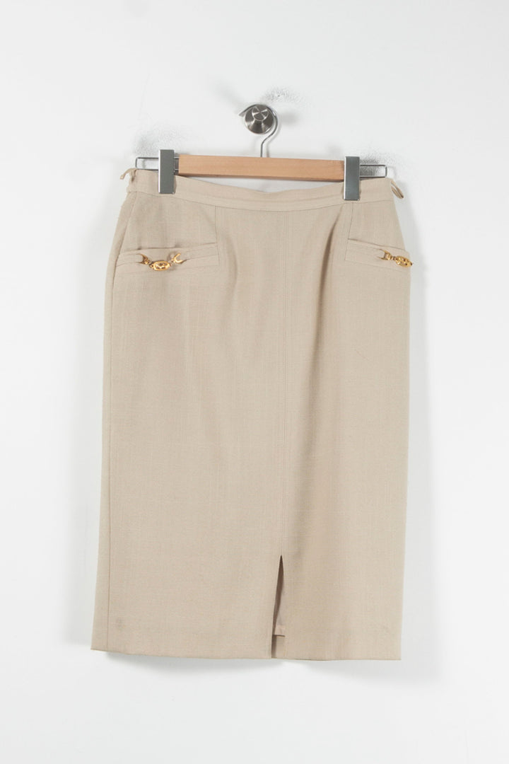 Jupe Droite Beige - Taille XL/42 de la marque Weill | PARAD87069 - Vendu par Paradigme - Image 4