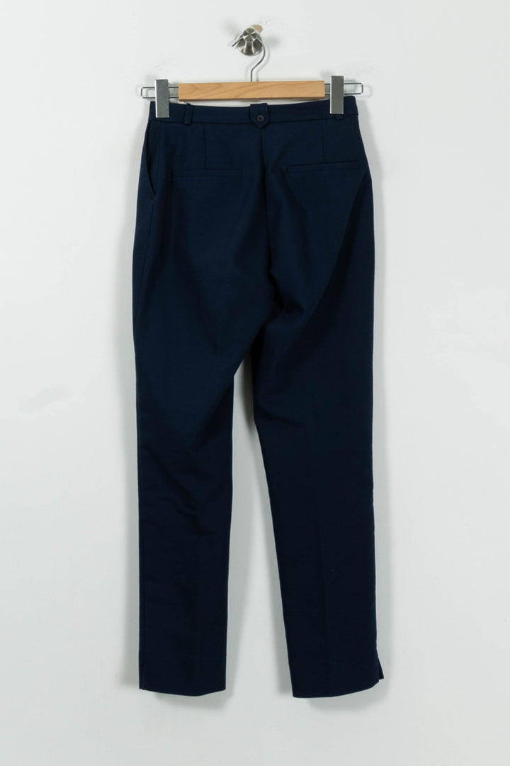 Pantalon De Tailleur Bleu - Taille XXS/32 de la marque Maison 123 | PARAD87073 - Vendu par Paradigme - Image 4