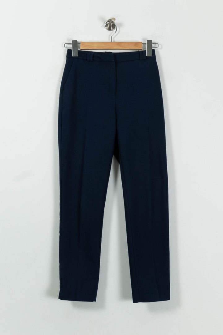 Pantalon De Tailleur Bleu - Taille XXS/32 de la marque Maison 123 | PARAD87073 - Vendu par Paradigme - Image 2