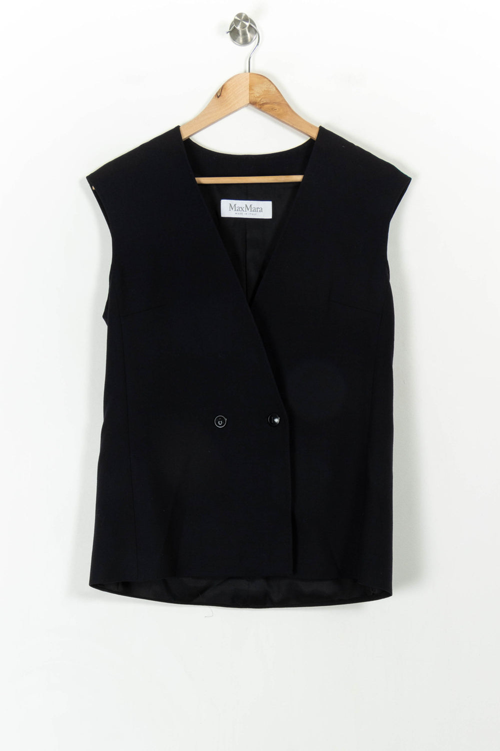 Gilet Bleu - Taille L/40 de la marque Max Mara | PARAD87077 - Vendu par Paradigme - Image 2