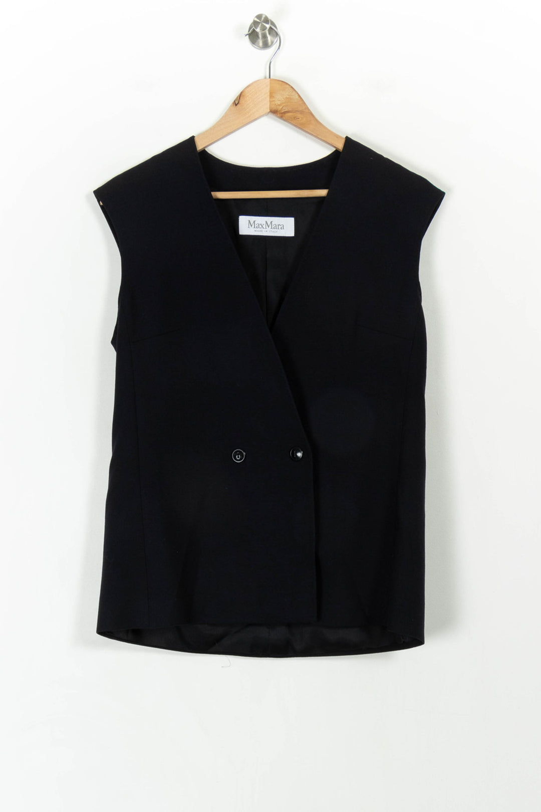 Gilet Bleu - Taille L/40 de la marque Max Mara | PARAD87077 - Vendu par Paradigme - Image 2