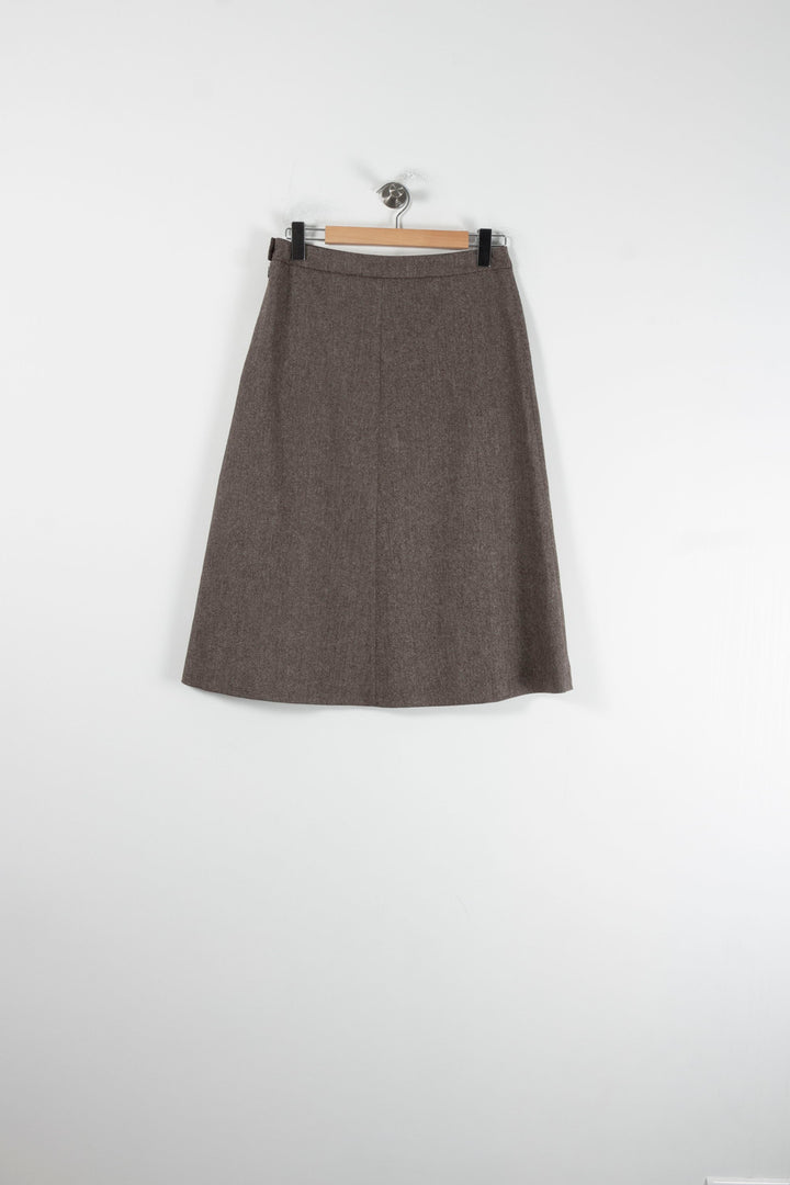 Jupe Longue Marron - Taille M/38 de la marque Agnès b. | PARAD87078 - Vendu par Paradigme - Image 2