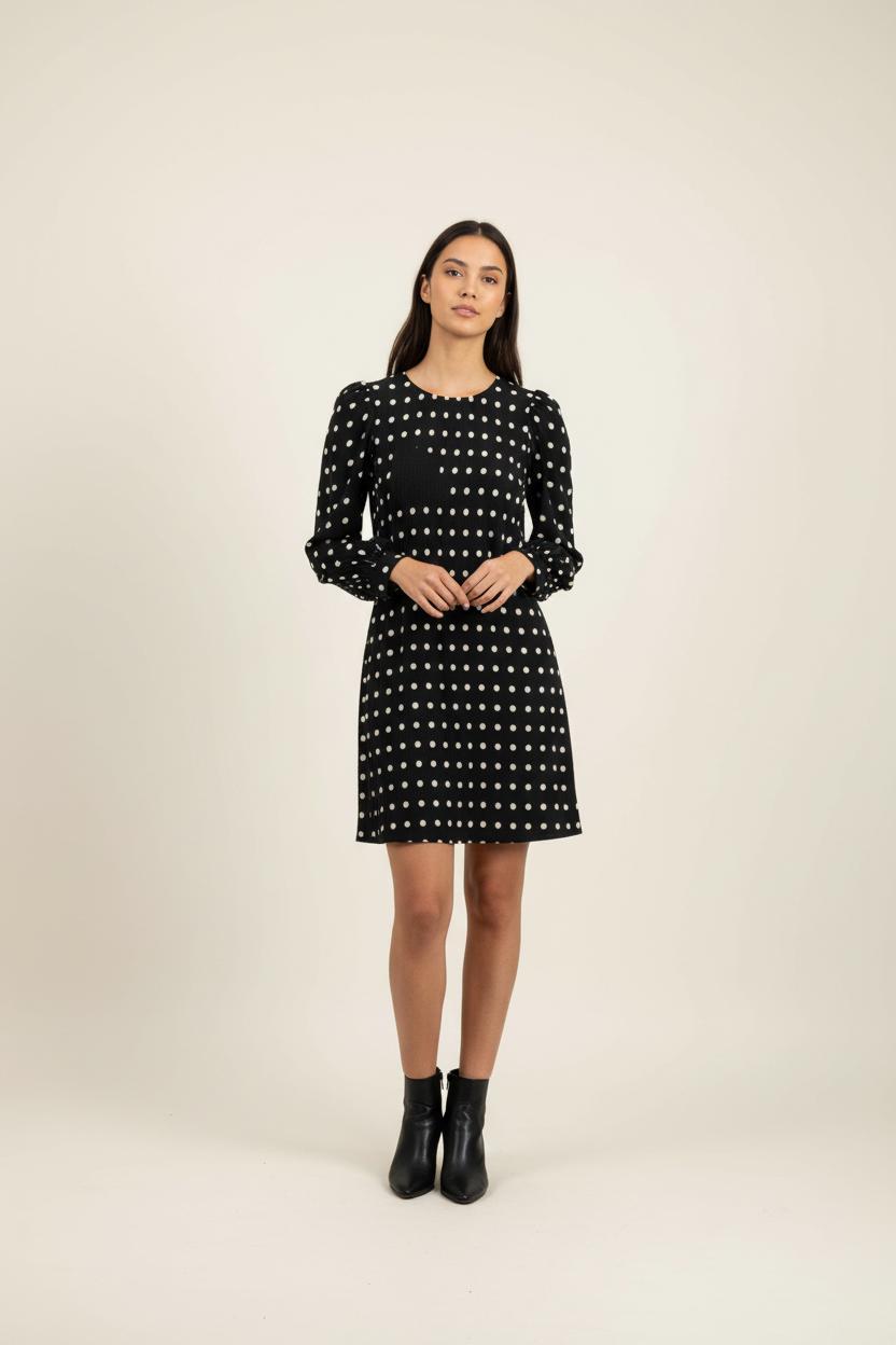 Robe Noire et Blanche - Taille L/40 de la marque Petite Mendigote | PARAD87079 - Vendu par Paradigme - Image 1