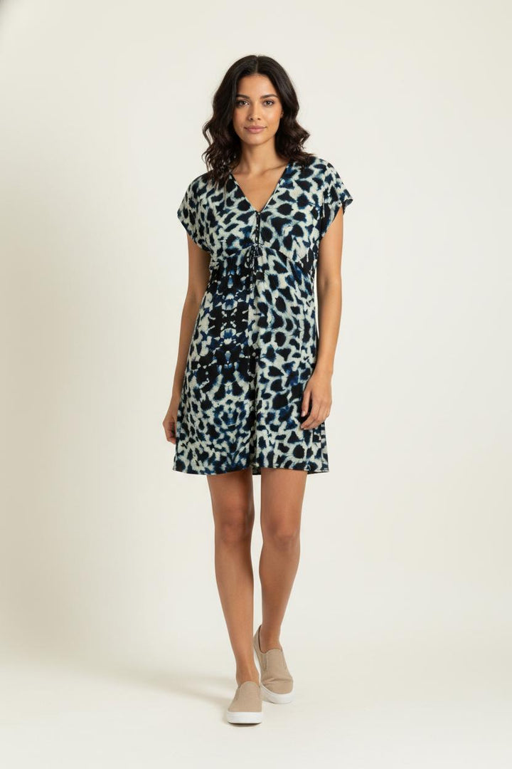 Robe Courte Noire et Bleue - Taille XS/34 de la marque Sud express | PARAD87097 - Vendu par Paradigme - Image 1