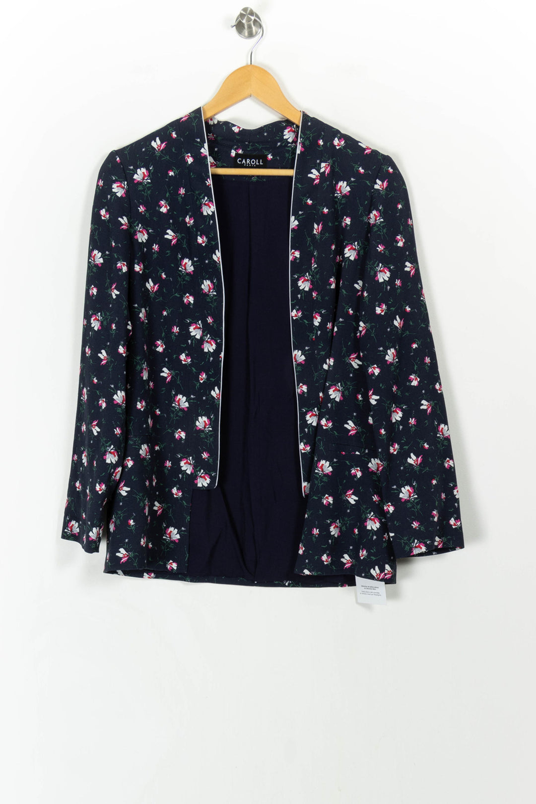 Blazer Bleu et Blanc - Taille M/38 de la marque Caroll | PARAD87105 - Vendu par Paradigme - Image 2
