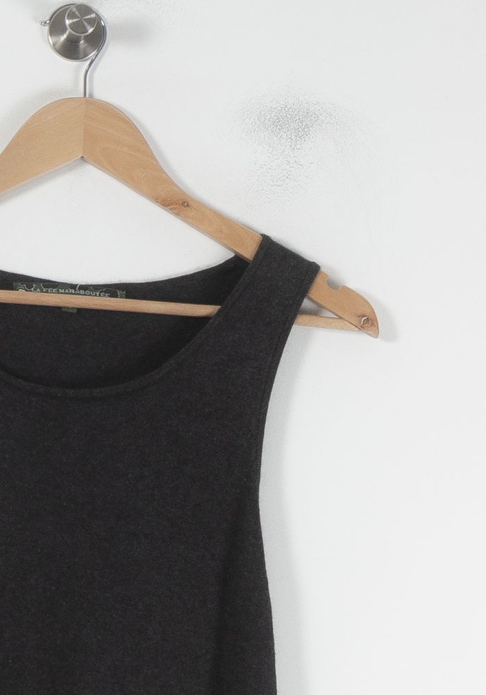 Robe Sans Manches Grise - Taille L/40 de la marque La Fée Maraboutée | PARAD87106 - Vendu par Paradigme - Image 3