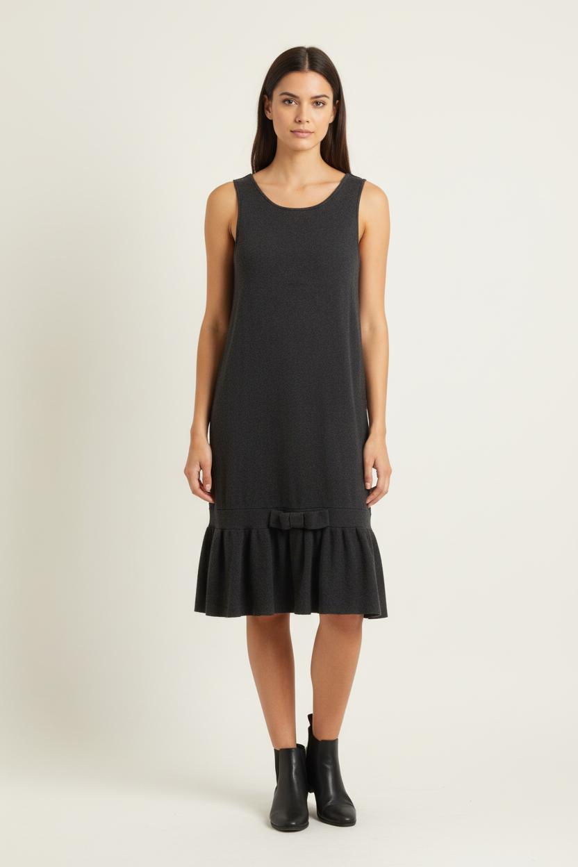 Robe Sans Manches Grise - Taille L/40 de la marque La Fée Maraboutée | PARAD87106 - Vendu par Paradigme - Image 1