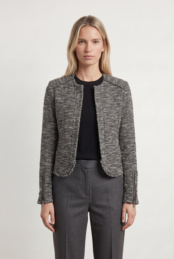 Veste Noire et Grise - Taille S/36 de la marque IKKS | PARAD87108 - Vendu par Paradigme - Image 1