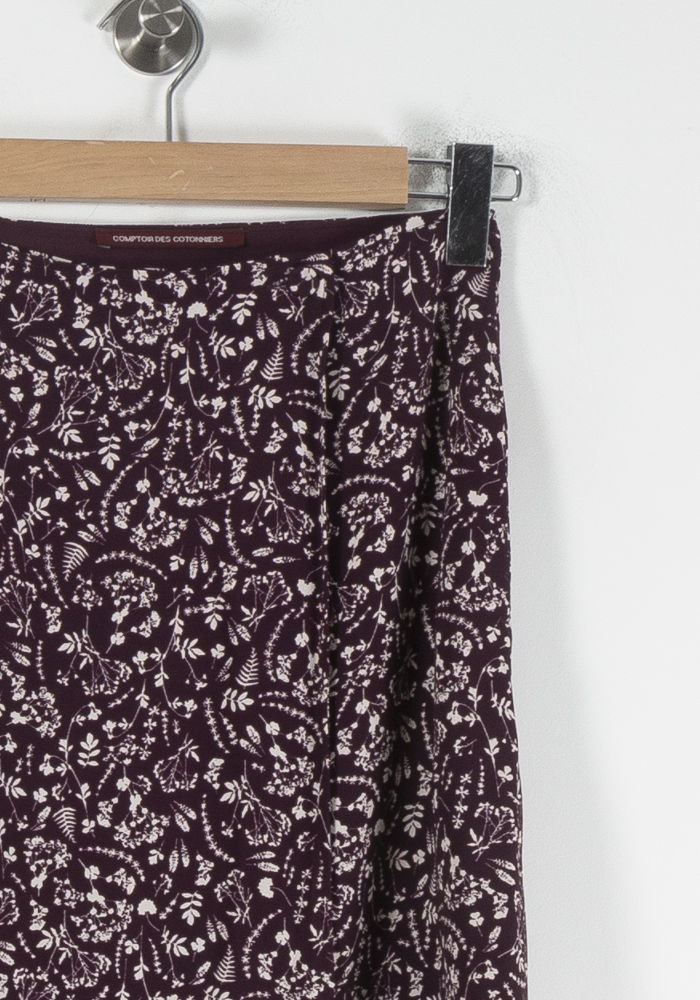 Jupe Imprimée Bordeaux et Blanc - Taille XS/34 de la marque Comptoir des Cotonniers | PARAD87129 - Vendu par Paradigme - Image 3