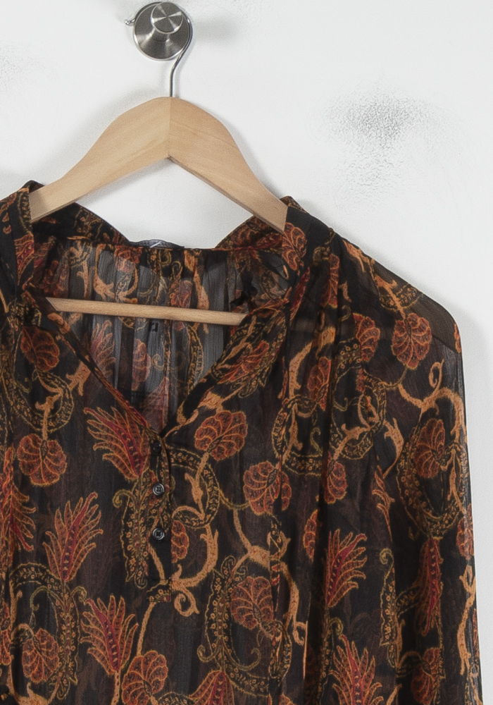 Blouse Noire et Orange - Taille S/36 de la marque IKKS | PARAD87141 - Vendu par Paradigme - Image 3