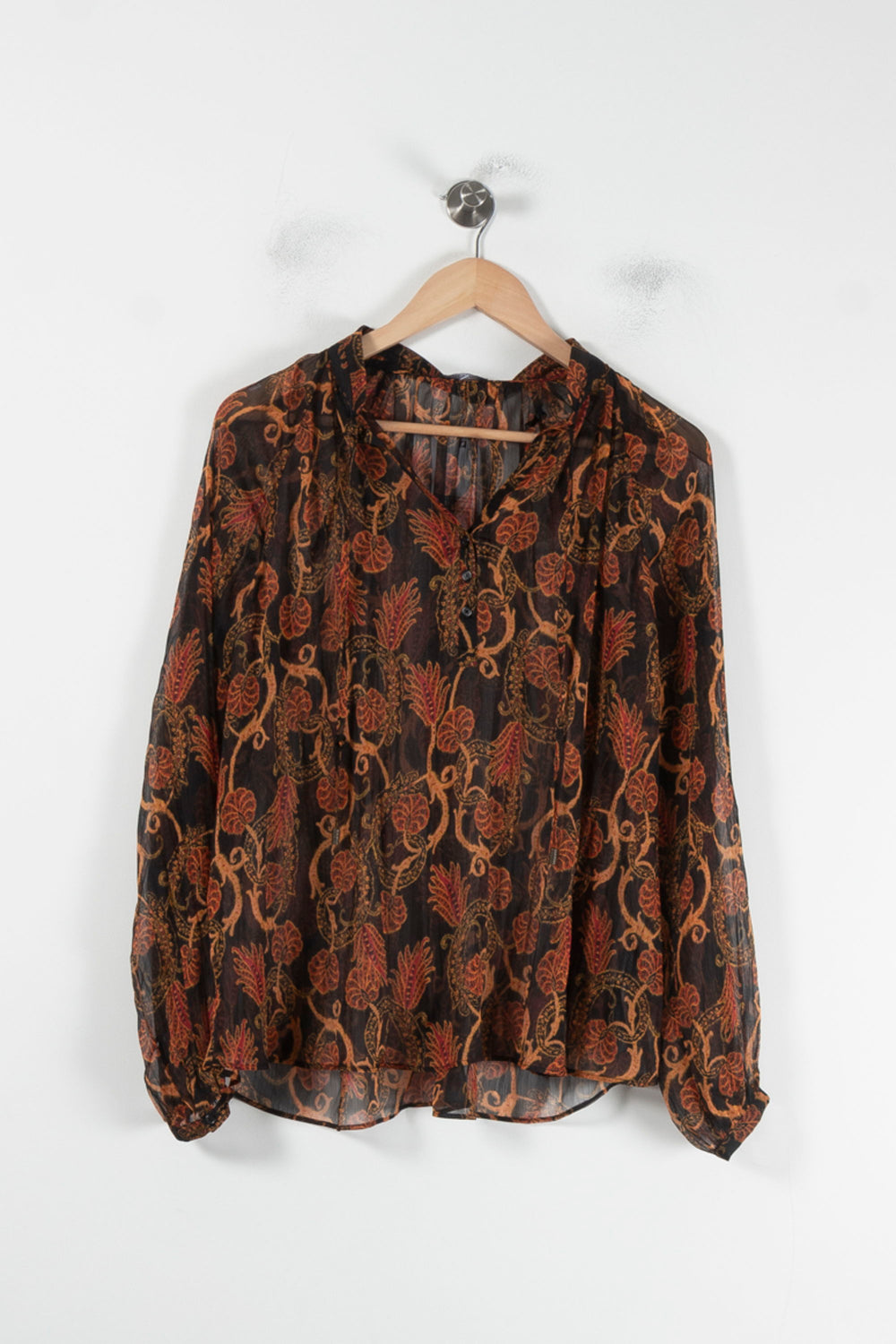 Blouse Noire et Orange - Taille S/36 de la marque IKKS | PARAD87141 - Vendu par Paradigme - Image 2