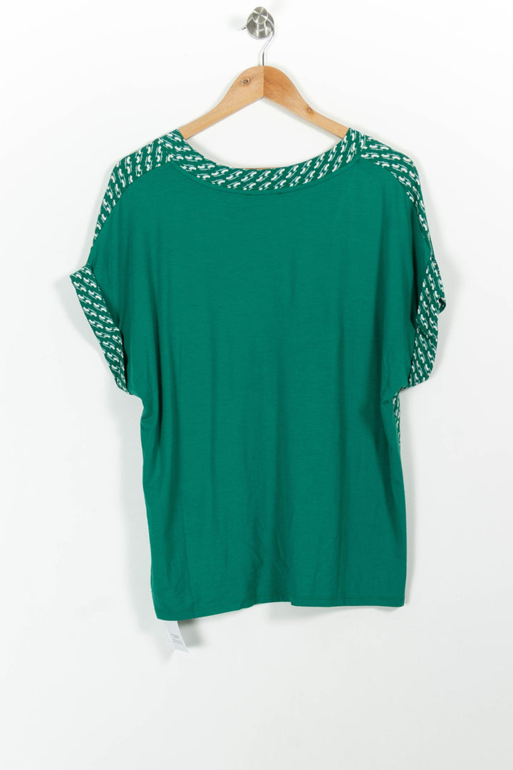 Blouse Verte et Blanche - Taille L/40 de la marque Caroll | PARAD87147 - Vendu par Paradigme - Image 4