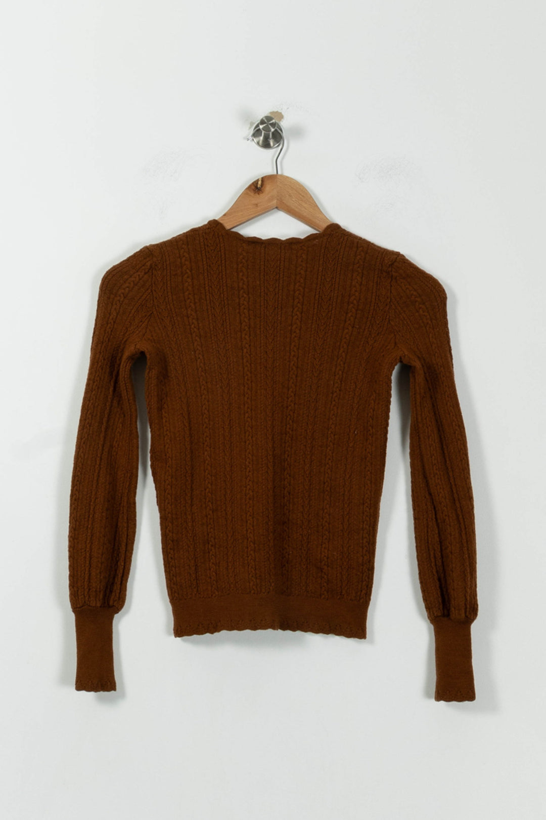 Pull Marron - Taille XS/34 de la marque Sézane | PARAD8715 - Vendu par Paradigme - Image 4