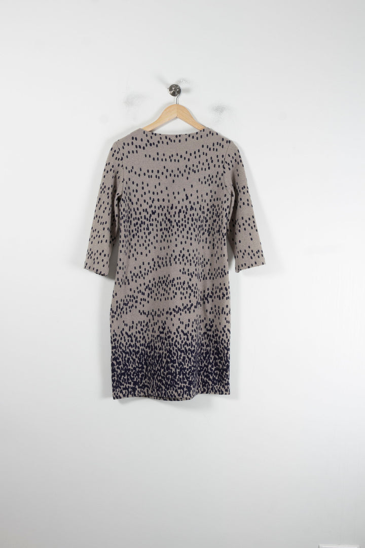 Robe Droite Grise et Noire - Taille M/38 de la marque La Fée Maraboutée | PARAD87158 - Vendu par Paradigme - Image 4