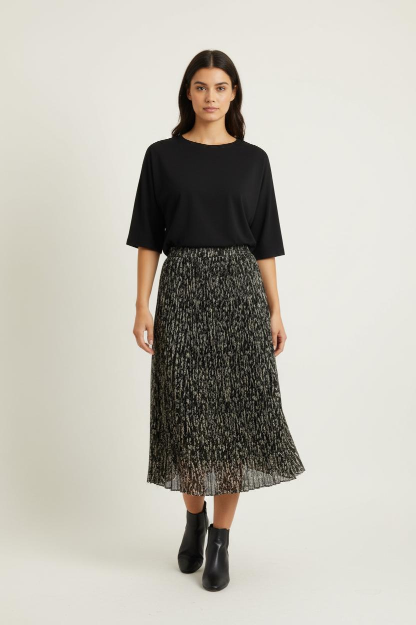 Jupe Longue Noire et Blanche - Taille M/38 de la marque Grace & Mila | PARAD87159 - Vendu par Paradigme - Image 1