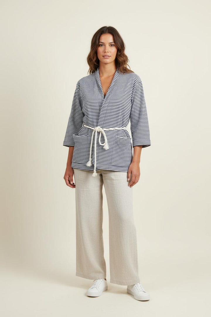 Veste Bleu et Blanc - Taille L/40 de la marque Manoush | PARAD87176 - Vendu par Paradigme - Image 1