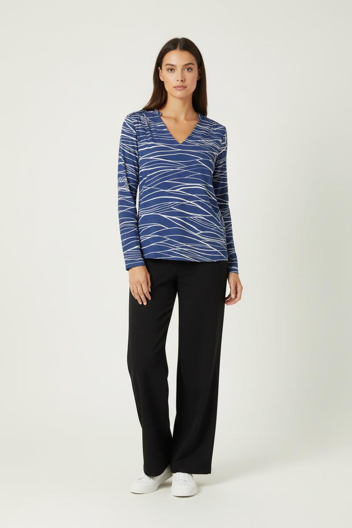 Blouse Bleue et Blanche - Taille XS/34 de la marque One Step | PARAD87186 - Vendu par Paradigme - Image 1