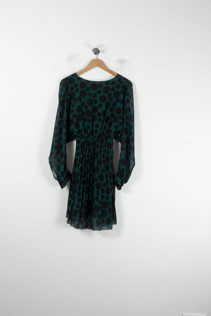 Robe Midi Verte et Noire - Taille XS/34 de la marque Sud express | PARAD87187 - Vendu par Paradigme - Image 4