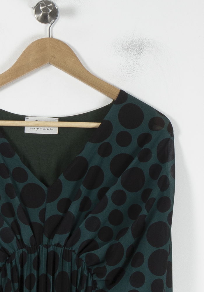 Robe Midi Verte et Noire - Taille XS/34 de la marque Sud express | PARAD87187 - Vendu par Paradigme - Image 3