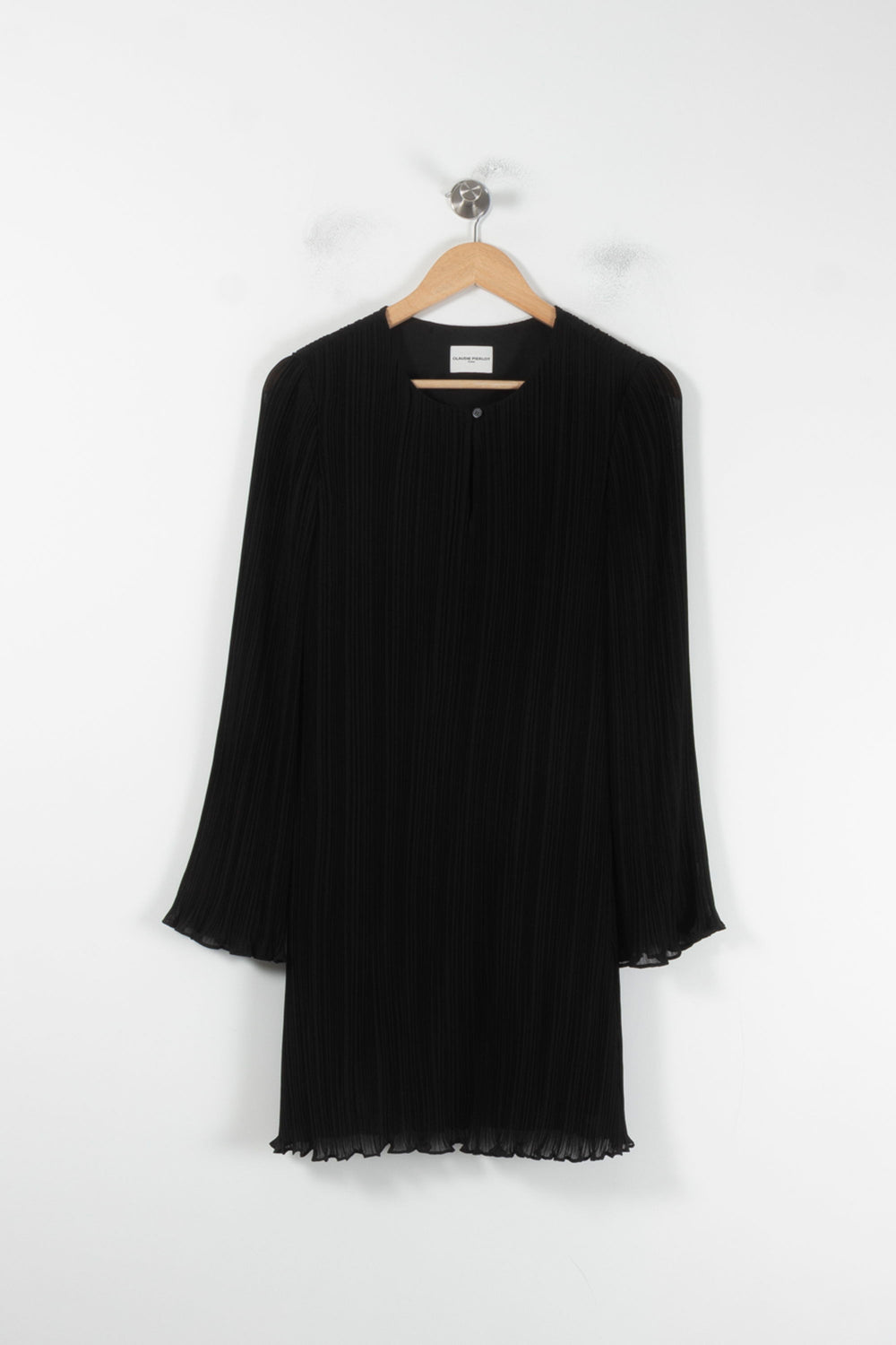 Robe Plissée Noire - Taille L/40 de la marque Claudie Pierlot | PARAD87190 - Vendu par Paradigme - Image 2