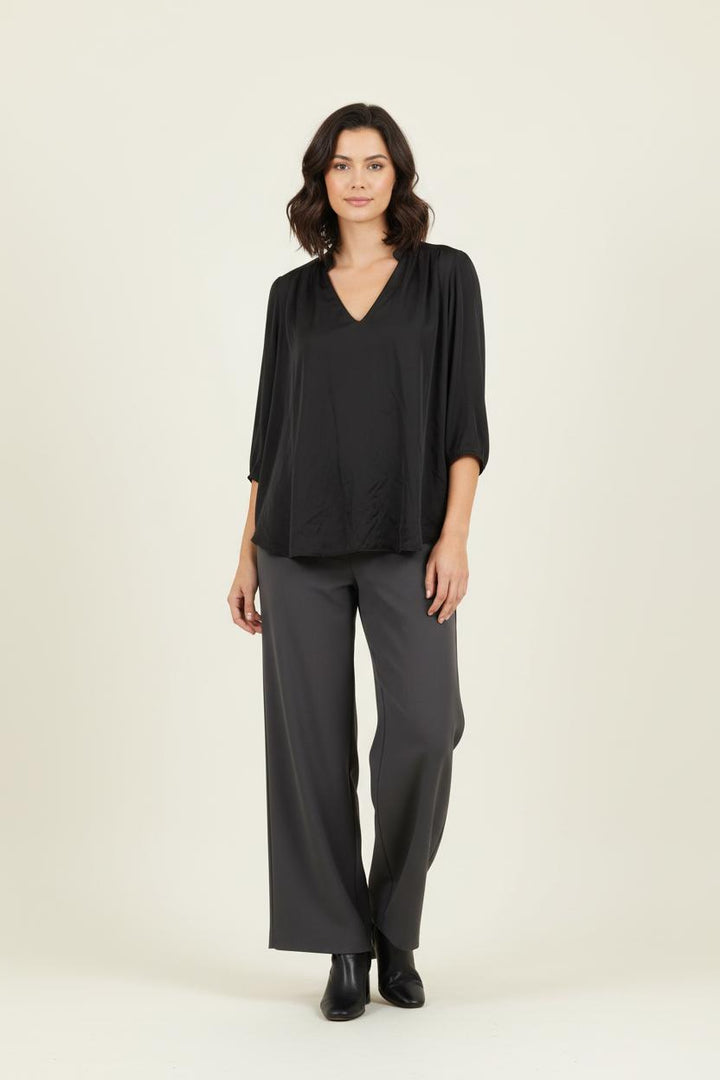 Blouse Noire - Taille S/36 de la marque Claudie Pierlot | PARAD87195 - Vendu par Paradigme - Image 1