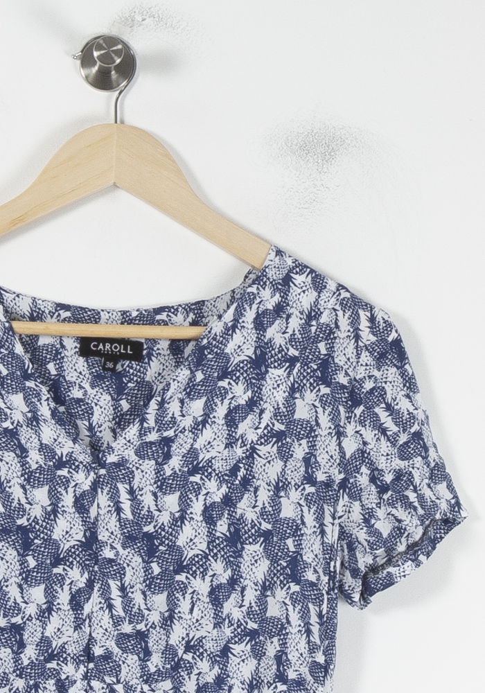 Blouse Bleu et Blanche - Taille S/36 de la marque Caroll | PARAD87203 - Vendu par Paradigme - Image 3