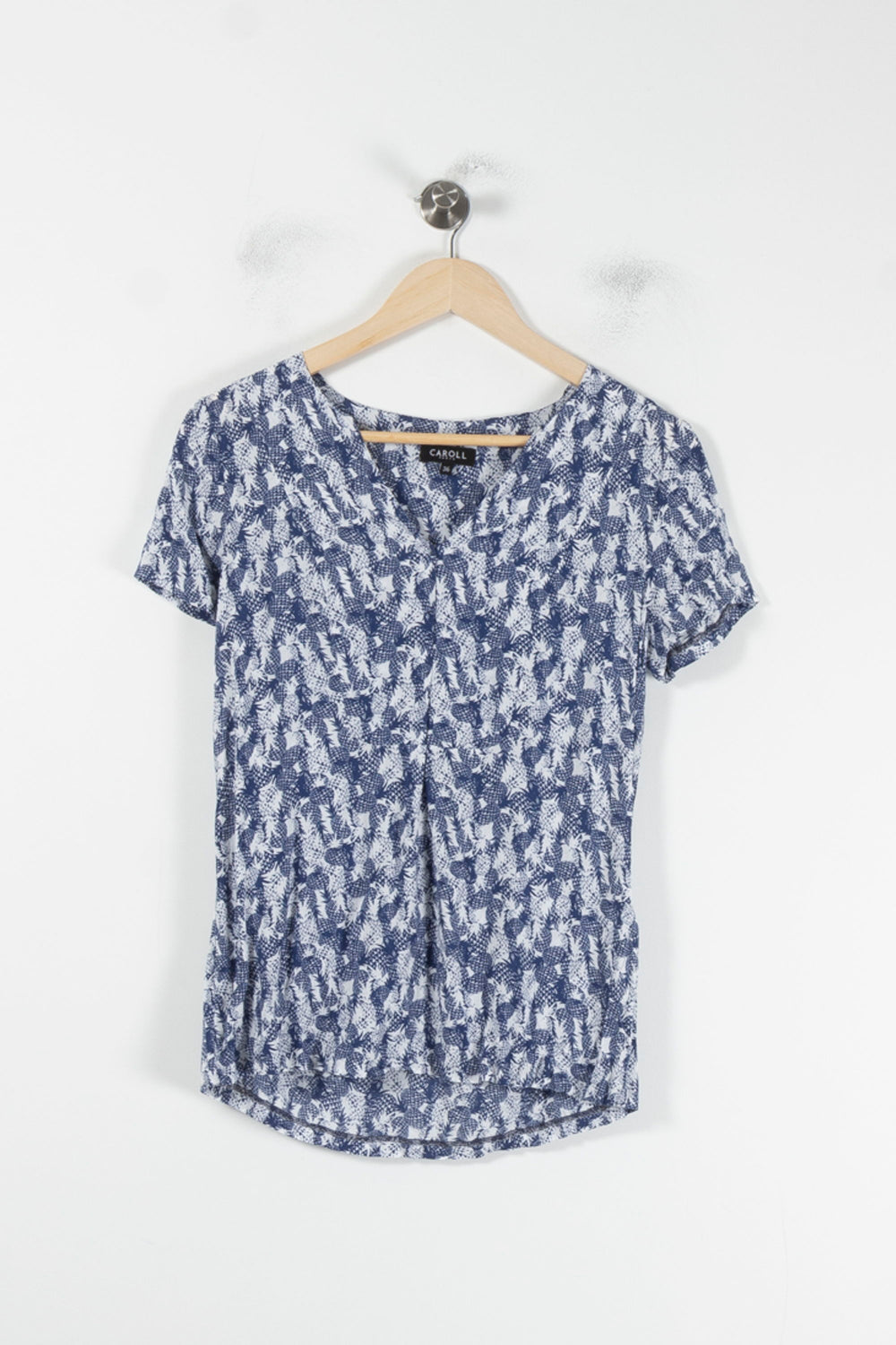 Blouse Bleu et Blanche - Taille S/36 de la marque Caroll | PARAD87203 - Vendu par Paradigme - Image 2