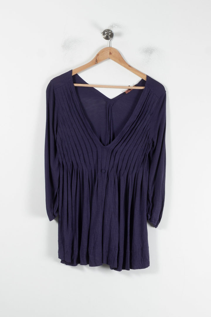 Blouse Violette - Taille S/36 de la marque Maje | PARAD87206 - Vendu par Paradigme - Image 4
