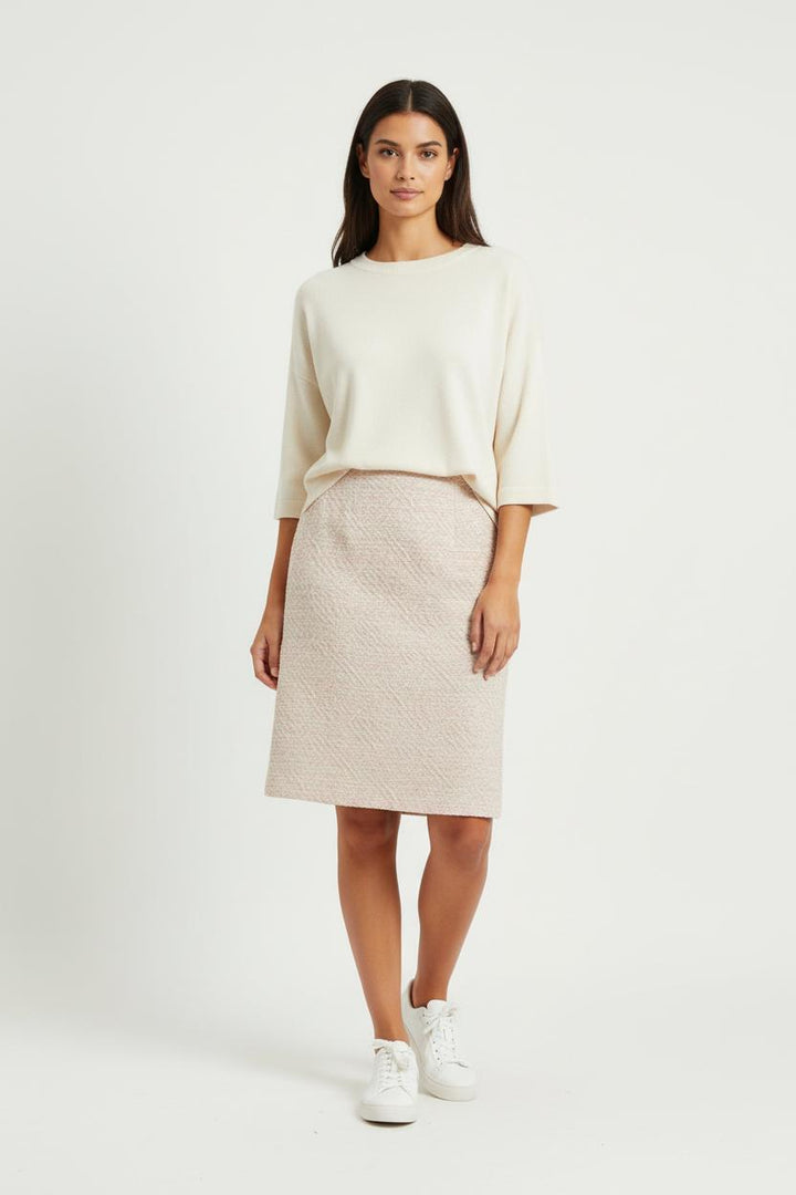 Jupe Droite Rose et Beige - Taille M/38 de la marque Weill | PARAD87225 - Vendu par Paradigme - Image 1