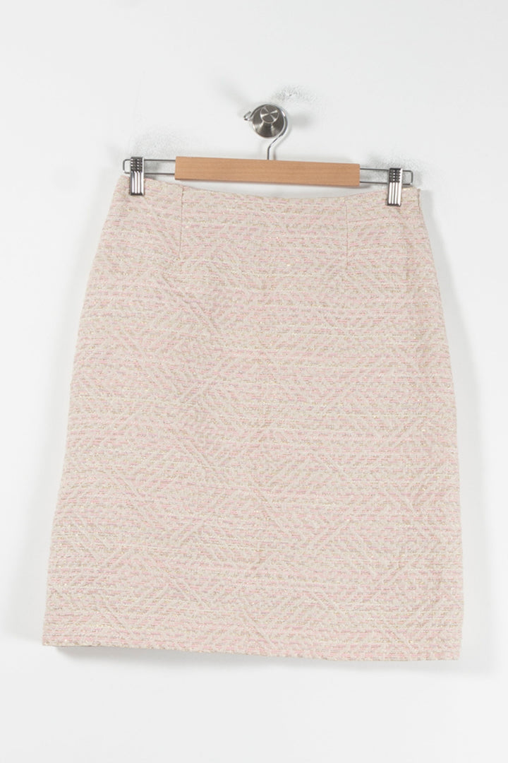Jupe Droite Rose et Beige - Taille M/38 de la marque Weill | PARAD87225 - Vendu par Paradigme - Image 2