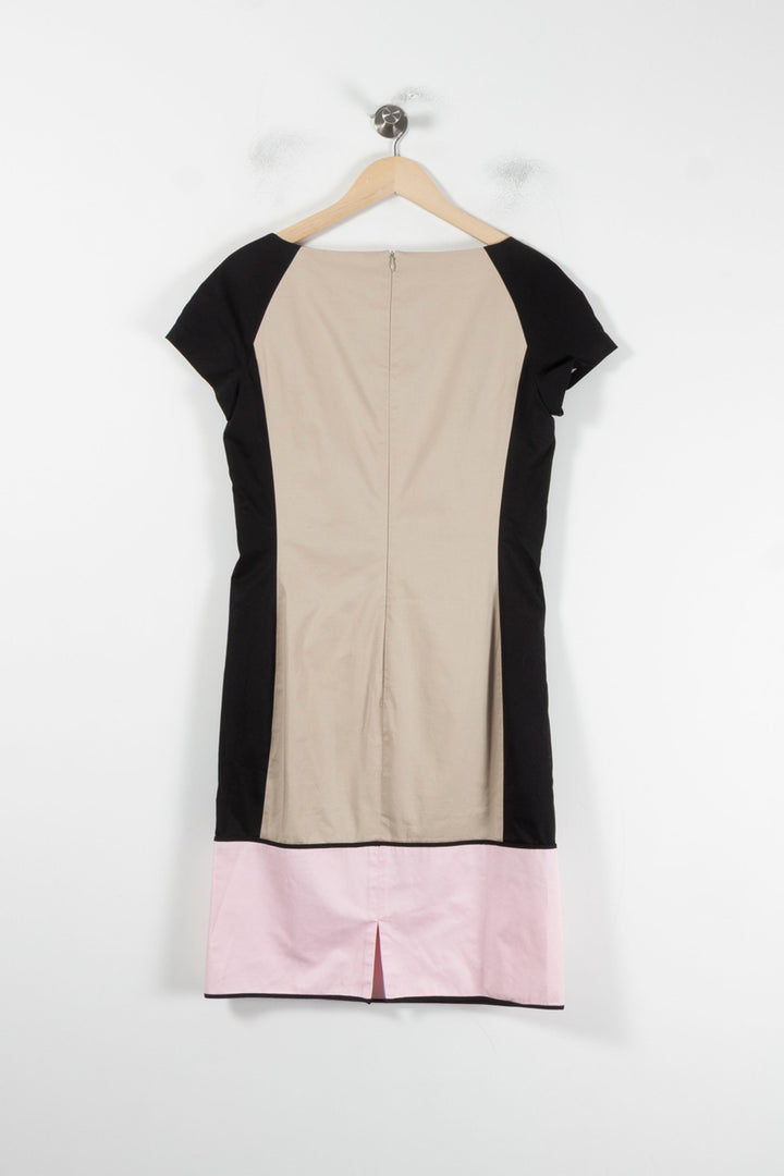 Robe Beige Noir et Rose - Taille M/38 de la marque Weill | PARAD87226 - Vendu par Paradigme - Image 4