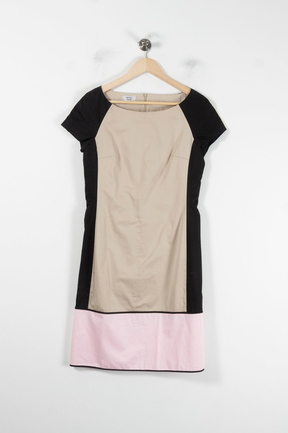 Robe Beige Noir et Rose - Taille M/38 de la marque Weill | PARAD87226 - Vendu par Paradigme - Image 2