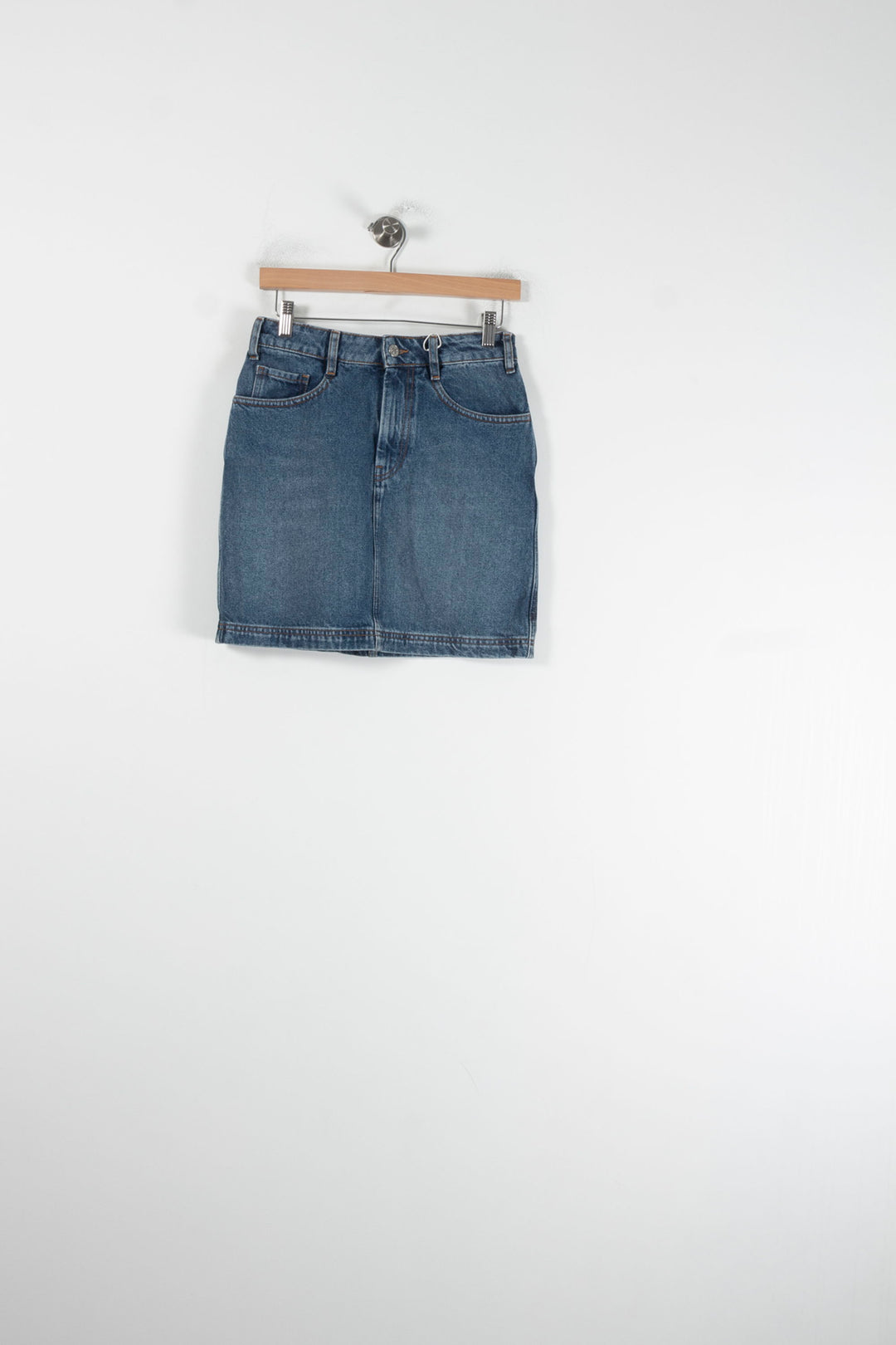 Jupe en Jean Bleue - Taille XS/34 de la marque Sézane | PARAD87229 - Vendu par Paradigme - Image 2