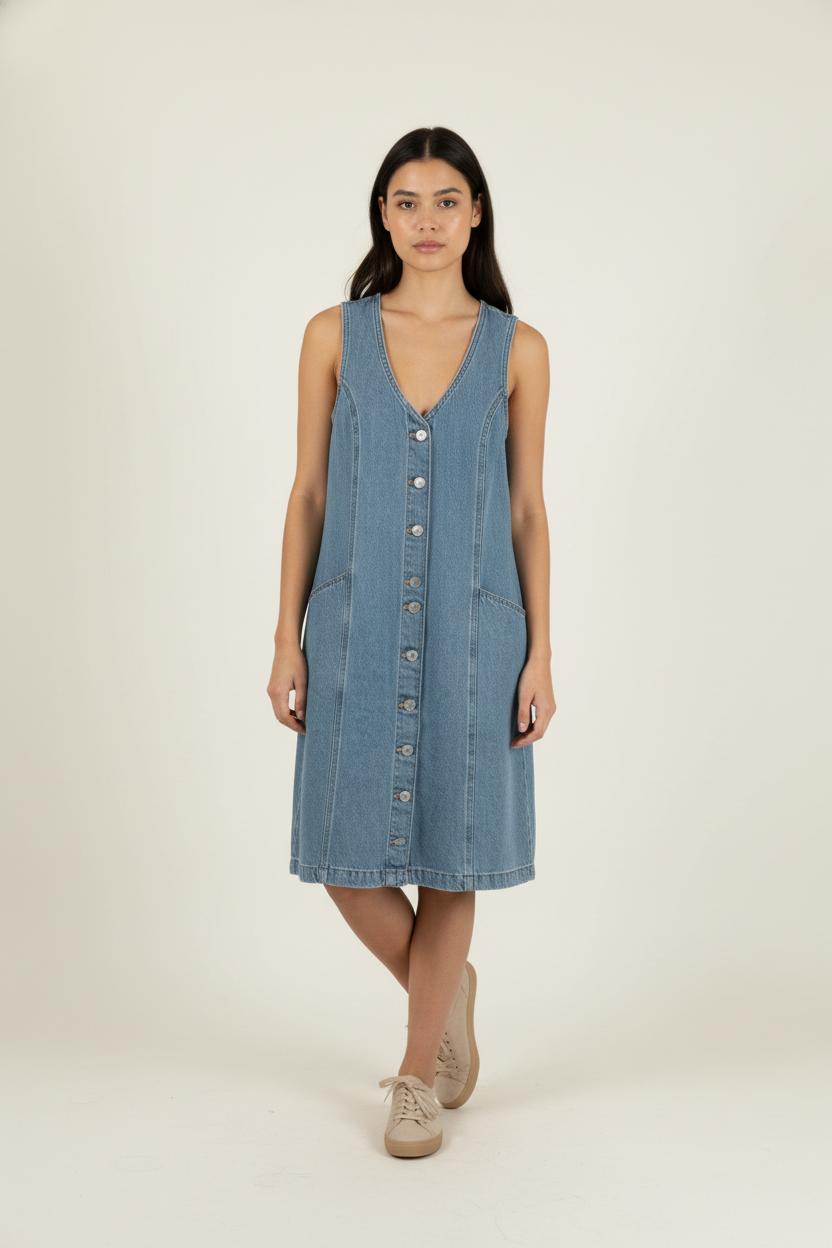 Robe en Jean Bleue - Taille XS/34 de la marque Levi's | PARAD87232 - Vendu par Paradigme - Image 1