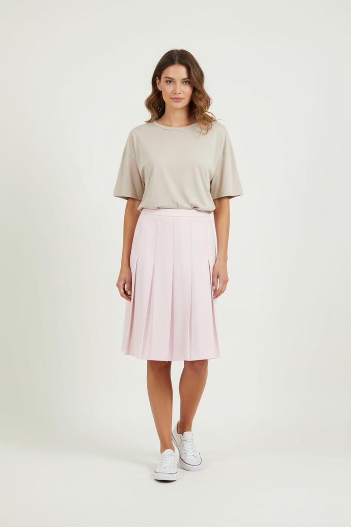 Jupe Plissée Rose - Taille XL/42 de la marque Max Mara | PARAD87239 - Vendu par Paradigme - Image 1