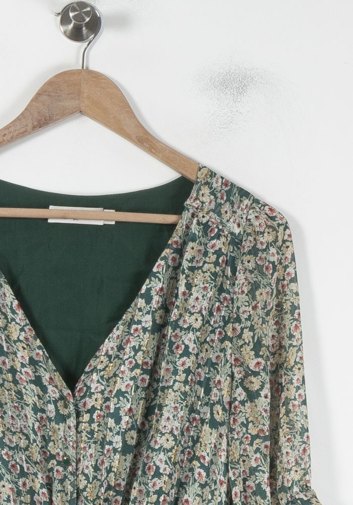 Robe Fleurie Verte - Taille S/36 de la marque La Petite Etoile | PARAD87260 - Vendu par Paradigme - Image 3