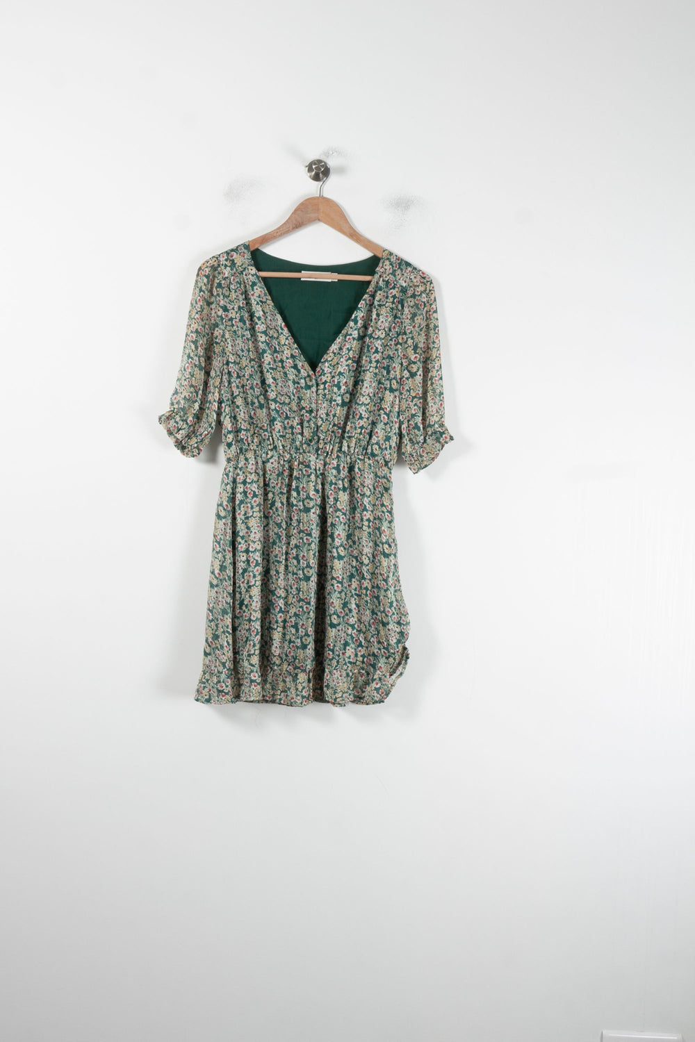Robe Fleurie Verte - Taille S/36 de la marque La Petite Etoile | PARAD87260 - Vendu par Paradigme - Image 2