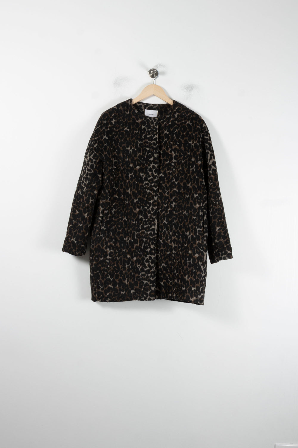 Manteau Léopard Marron et Noir - Taille M/38 de la marque Suncoo | PARAD87261 - Vendu par Paradigme - Image 2